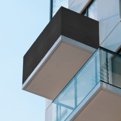 Osłona balkonowa na taras, balkon 5x1m 97% 150g/m2 Grafitowy