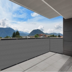 Osłona balkonowa na taras, balkon 5x1m 97% 150g/m2 Szary