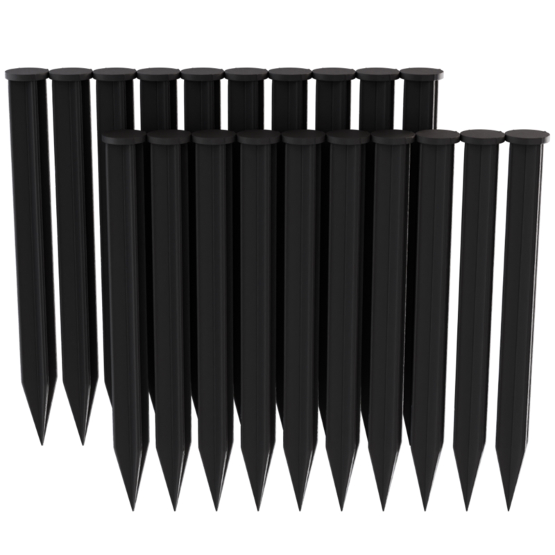 Obrzeże trawnikowe ogrodowe 4cm 10m + 20 Kotew