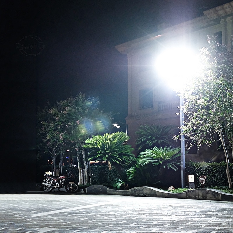 Lampa LED latarnia solarna uliczna 600W + Czujnik zmierzchu i ruchu + Pilot