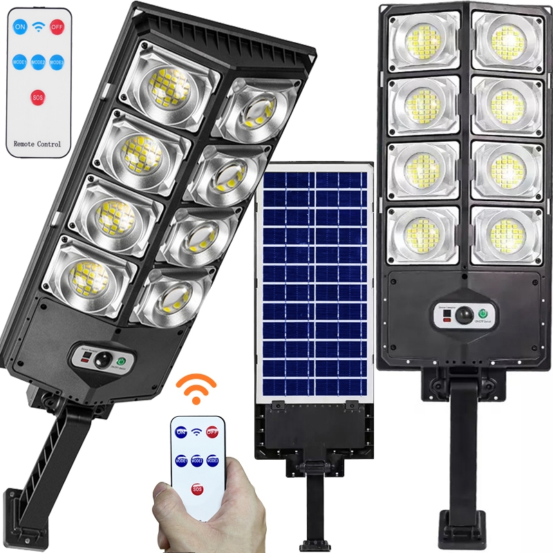 Lampa LED latarnia solarna uliczna 800W + Czujnik zmierzchu i ruchu + Pilot