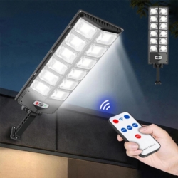 Lampa LED latarnia solarna uliczna 1000W + Czujnik zmierzchu i ruchu + Pilot