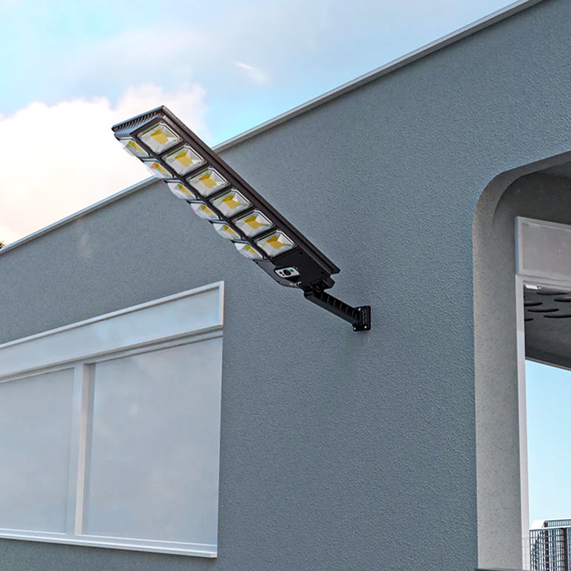 Lampa LED latarnia solarna uliczna 1200W + Czujnik zmierzchu i ruchu + Pilot
