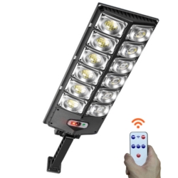 Lampa LED latarnia solarna uliczna 1200W + Czujnik zmierzchu i ruchu + Pilot