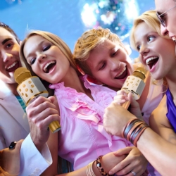 Mikrofon dla dzieci do karaoke bezprzewodowy Bluetooth