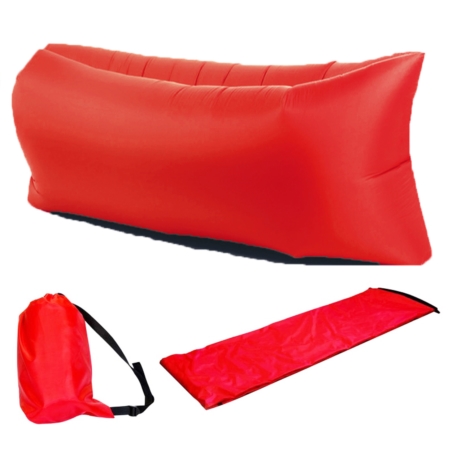 Materac Lazy Bag air sofa dmuchana Czerwona 190x70cm