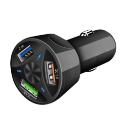 Ładowarka samochodowa do telefonu 3x USB QuickCharge 3.0