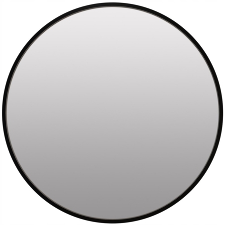 Lustro okrągłe do zawieszenia na ścianę Czarne 80cm