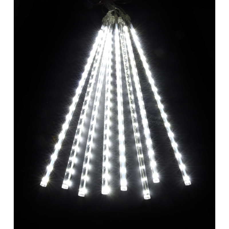 Lampki świąteczne Meteory imitujące padający śnieg IP44 288LED Biały Zimny