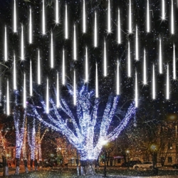Lampki świąteczne Meteory imitujące padający śnieg IP44 360LED Biały Zimny