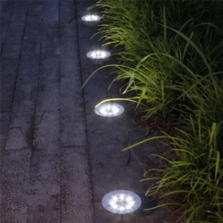 Lampa solarna gruntowa Disk  4 sztuki