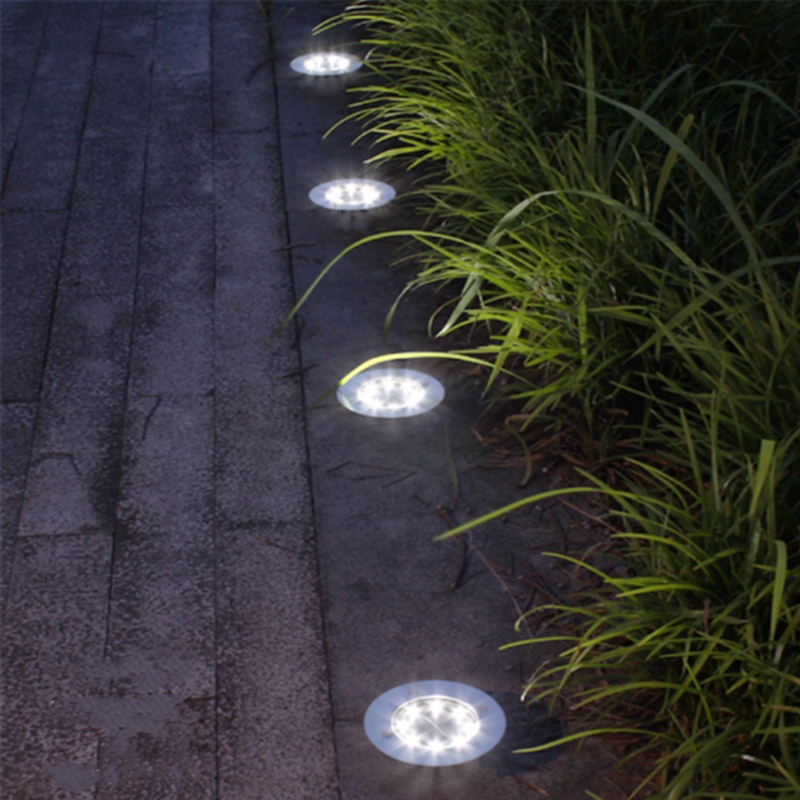 Lampa solarna gruntowa Disk  4 sztuki