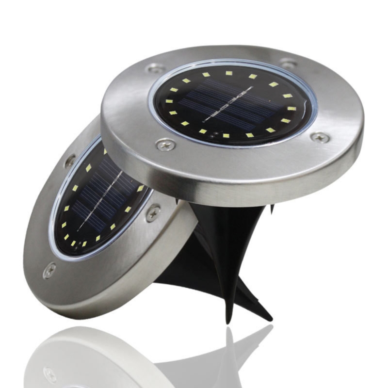 Lampa solarna gruntowa Disk  4 sztuki