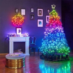 Lampki druciki na baterie 50 LED Multikolor
