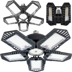 Lampa warsztatowa robocza sufitowa 5-skrzydłowa 80W