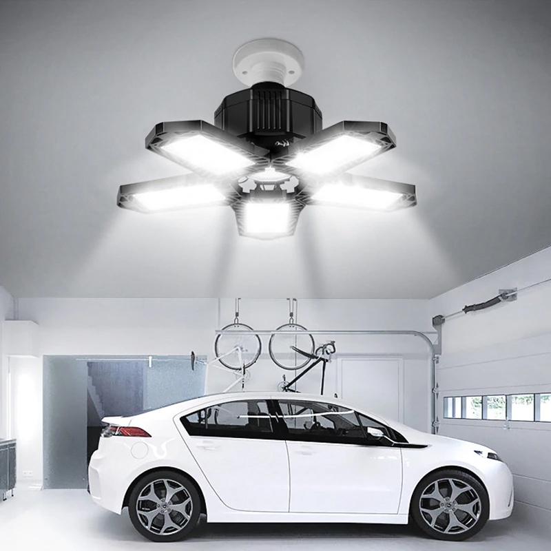 Lampa warsztatowa robocza sufitowa 5-skrzydłowa 80W