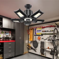 Lampa warsztatowa robocza sufitowa 5-skrzydłowa 80W