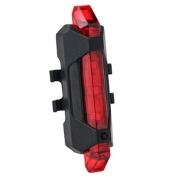 Lampka rowerowa LED z licznikiem Przód + Tył USB