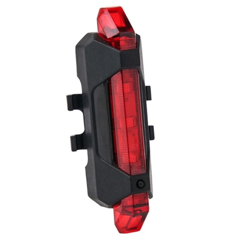 Lampka rowerowa LED z licznikiem Przód + Tył USB