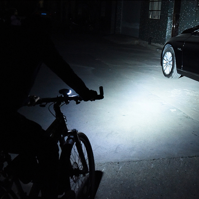 Lampka rowerowa LED z licznikiem Przód + Tył USB