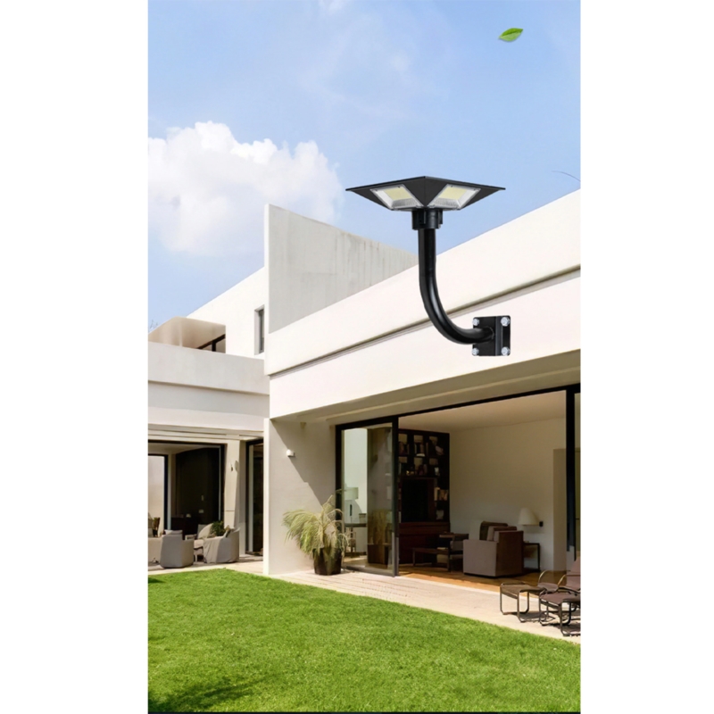Lampa solarna, latarnia ogrodowa LED z czujnikiem ruchu 200W + Pilot