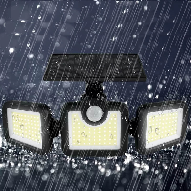 Lampa solarna zewnętrzna LED z czujnikiem zmierzchu + Pilot