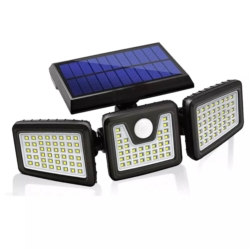 Lampa solarna zewnętrzna LED z czujnikiem zmierzchu + Pilot