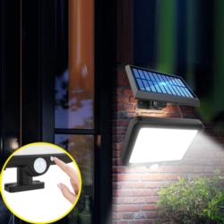Lampa solarna naścienna LED COB z czujnikiem ruchu i zmierzchu 1x COB