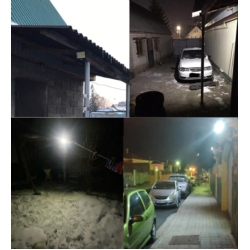 Lampa solarna naścienna LED COB z czujnikiem ruchu i zmierzchu 1x COB