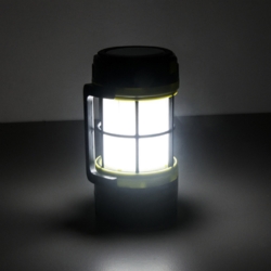 Lampa solarna na biwak akumulatorowa z funkcją latarki z uchwytem LED USB 3w1