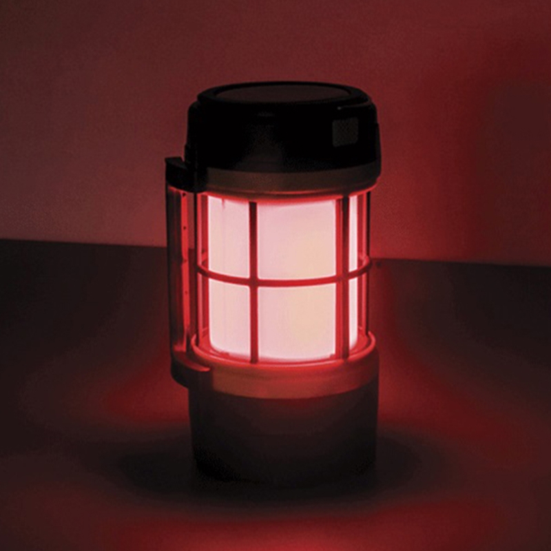 Lampa solarna na biwak akumulatorowa z funkcją latarki z uchwytem LED USB 3w1