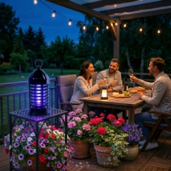Lampa owadobójcza elektryczna UV 2W na komary i owady, wisząca