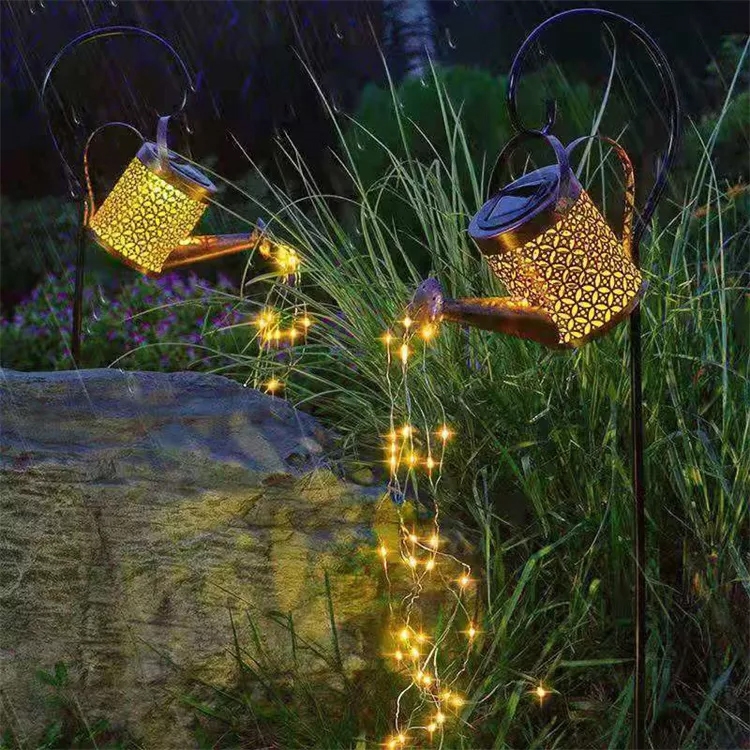 Lampa solarna ogrodowa Konewka +  Drucik