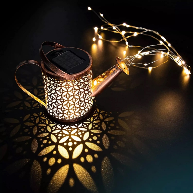 Lampa solarna ogrodowa Konewka +  Drucik