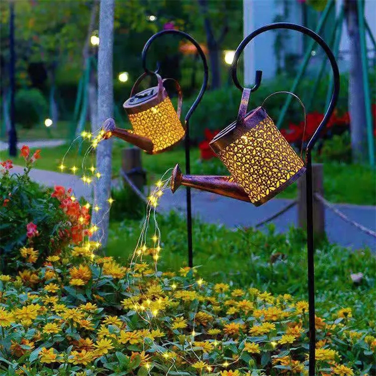 Lampa solarna ogrodowa Konewka +  Drucik