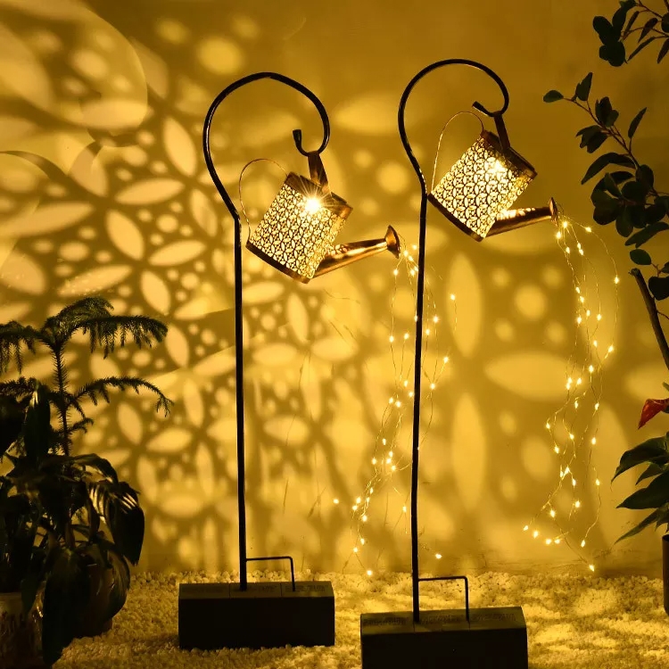Lampa solarna ogrodowa Konewka +  Drucik