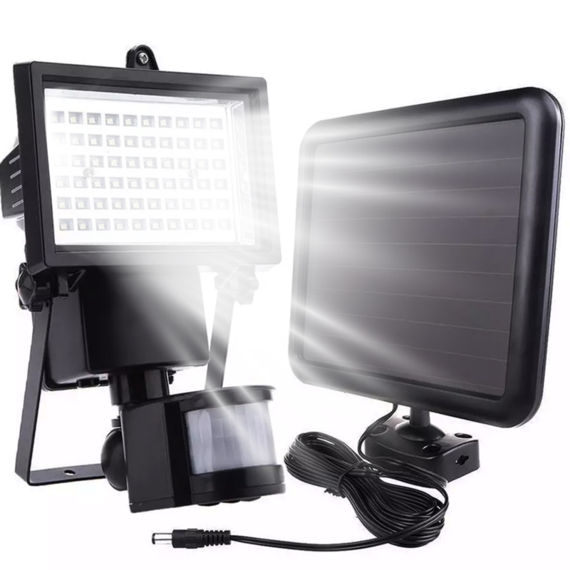 Halogen solarny LED lampa z czujnikiem ruchu oraz zmierzchu