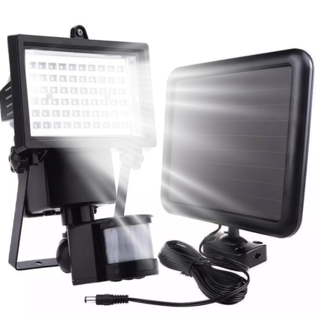 Halogen solarny LED lampa z czujnikiem ruchu oraz zmierzchu