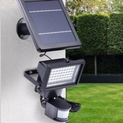 Halogen solarny LED lampa z czujnikiem ruchu oraz zmierzchu