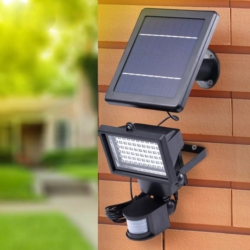 Halogen solarny LED lampa z czujnikiem ruchu oraz zmierzchu
