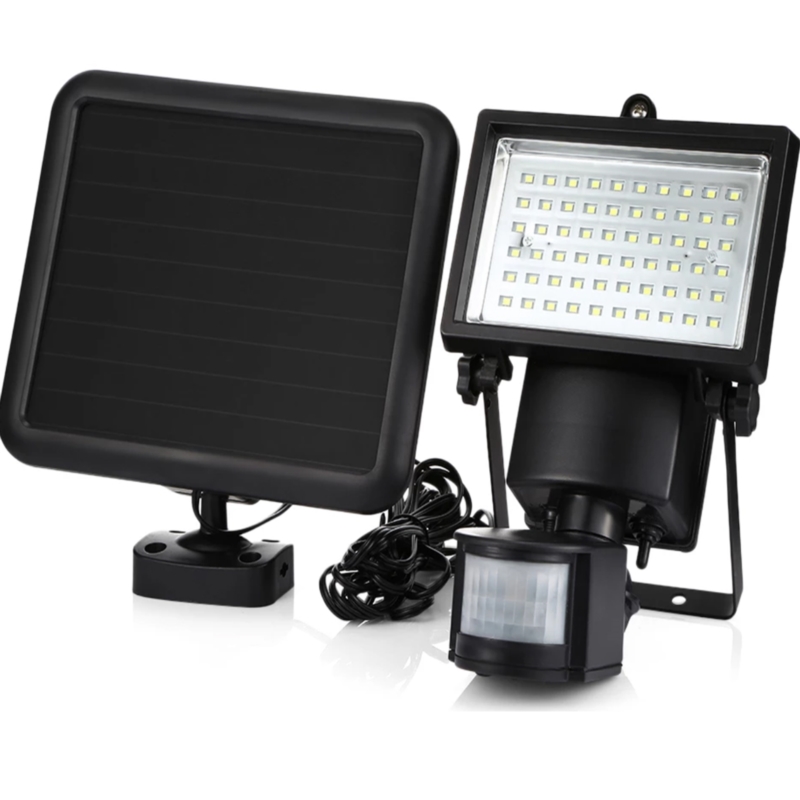 Halogen solarny LED lampa z czujnikiem ruchu oraz zmierzchu