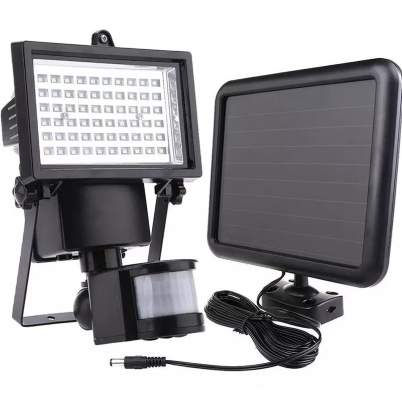 Halogen solarny LED lampa z czujnikiem ruchu oraz zmierzchu