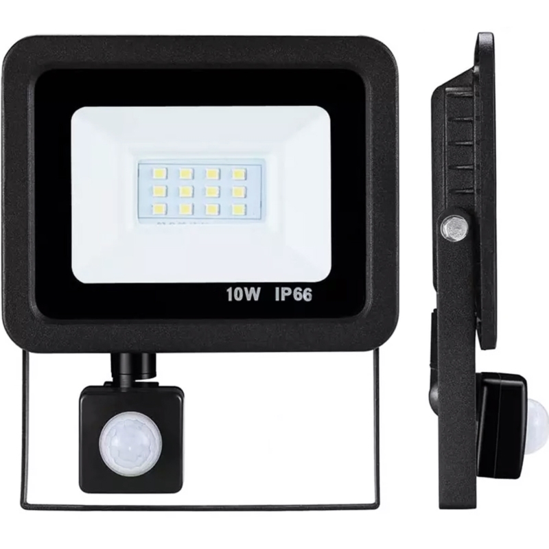 Halogen roboczy 10W LED SMD 230V IP66 z czujnikiem ruchu