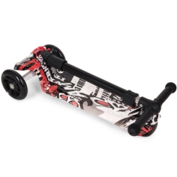 Hulajnoga trójkołowa balansowa z kółkami LED Czerwona