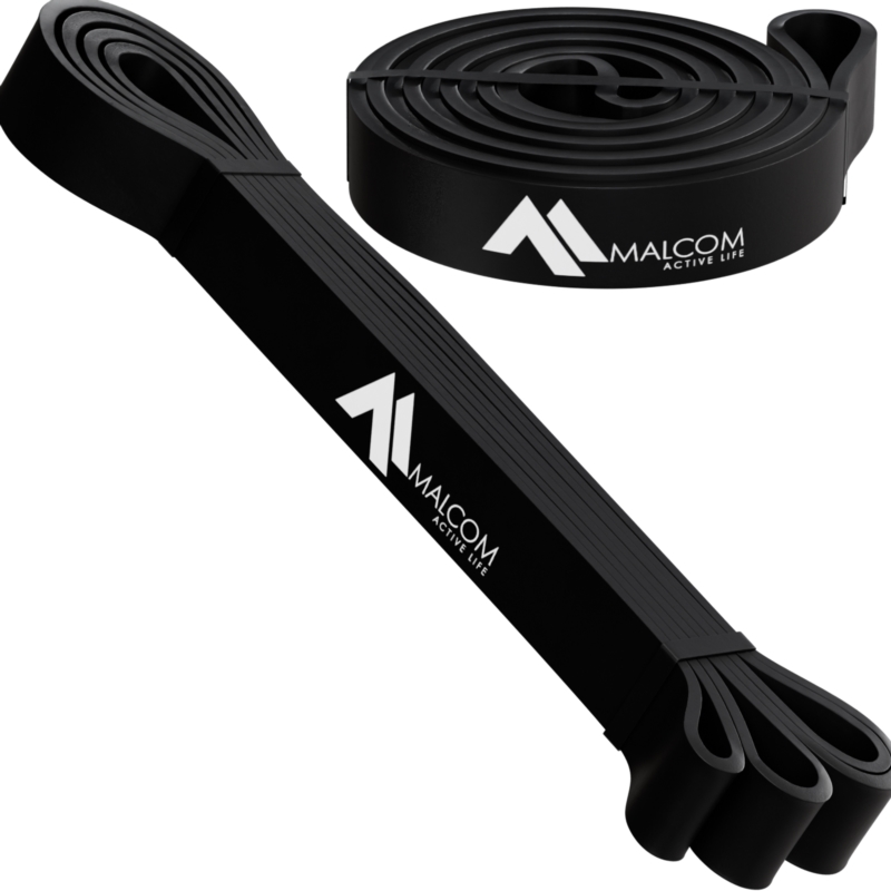 Guma oporowa do ćwiczeń gumy Powerband Czarna 11-17kg