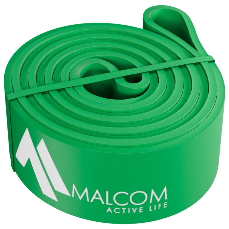 Guma oporowa do ćwiczeń gumy Powerband Zielona 27-36kg