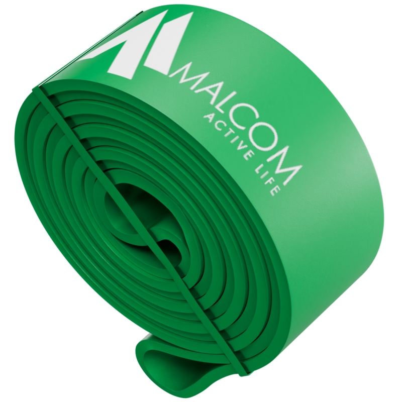 Guma oporowa do ćwiczeń gumy Powerband Zielona 27-36kg