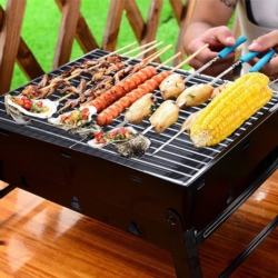 Grill węglowy turystyczny składany w walizkę