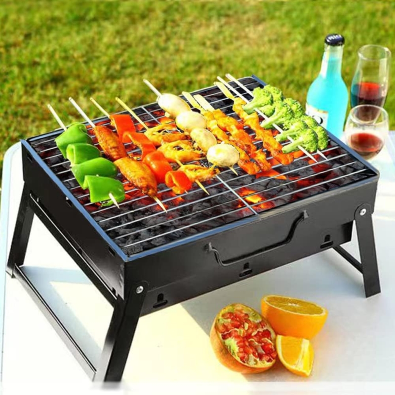 Grill węglowy turystyczny składany w walizkę