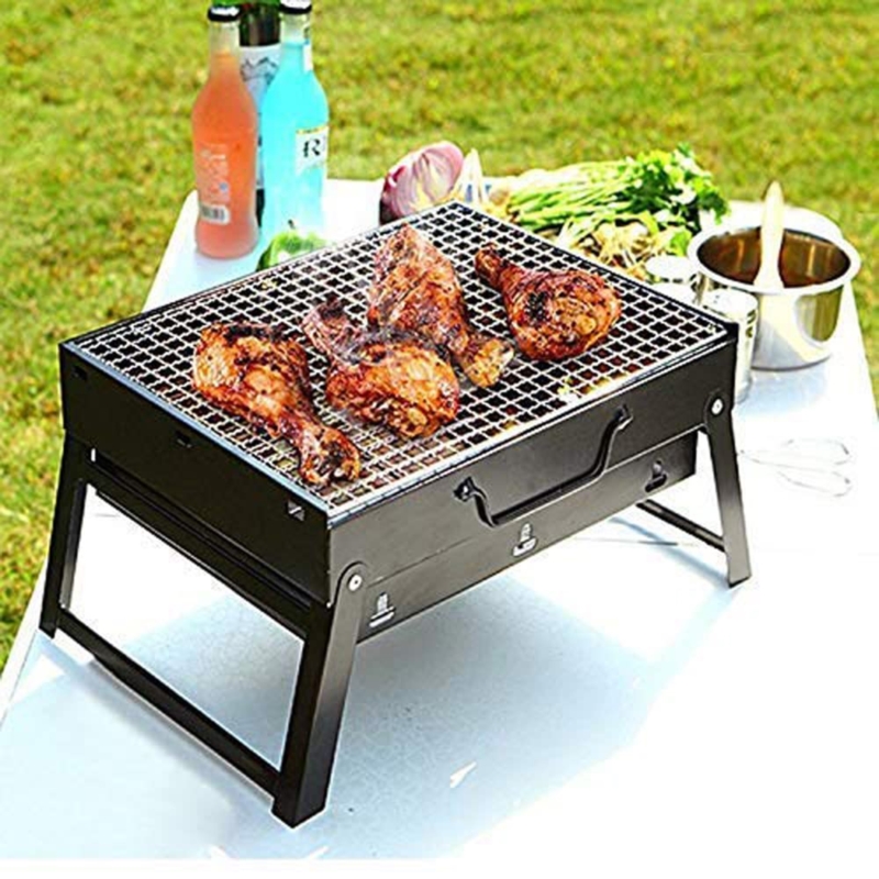 Grill węglowy turystyczny składany w walizkę